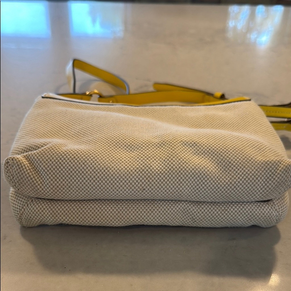 Tory Burch Miller Canvas Crossbody Bag in Lemon Drop - Picture 5 of 13